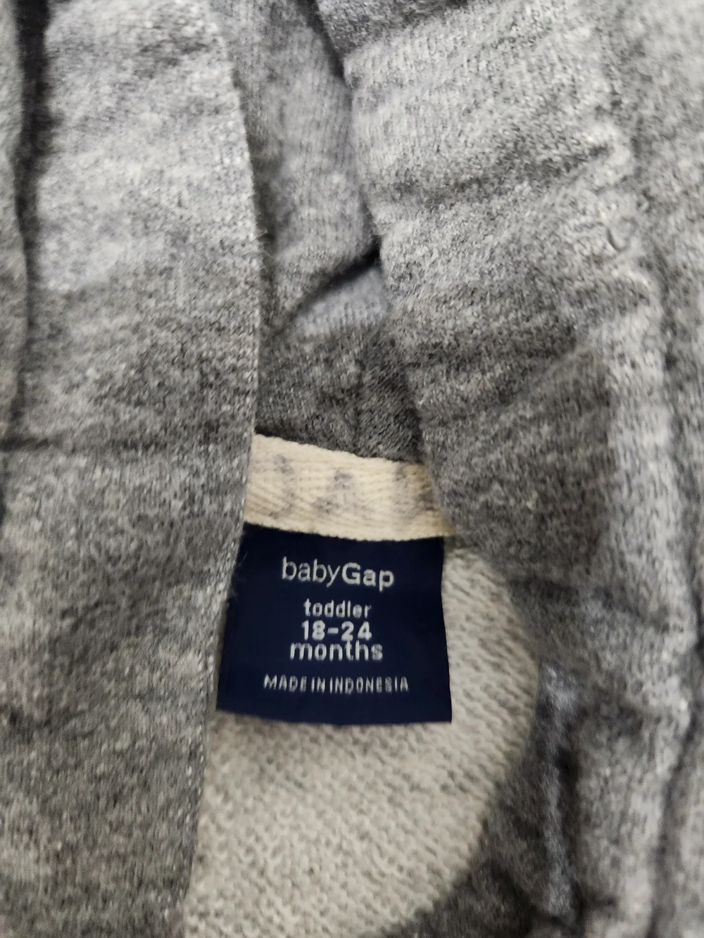 GAP Kids Two-Tone Grey Hooded Zip Sweatshirt 18-24mth